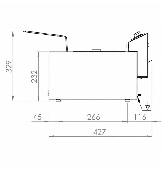Freidora Eléctrica Doble 8+8L HR Fainca FD8L8LS | Serie 100