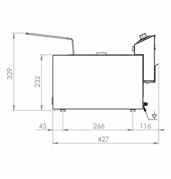 Freidora Eléctrica Doble 8+8L Alta Potencia HR Fainca FD8L8LARS | Serie 100