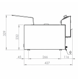 Freidora Eléctrica Doble 8+8L Alta Potencia HR Fainca FD8L8LARS | Serie 100