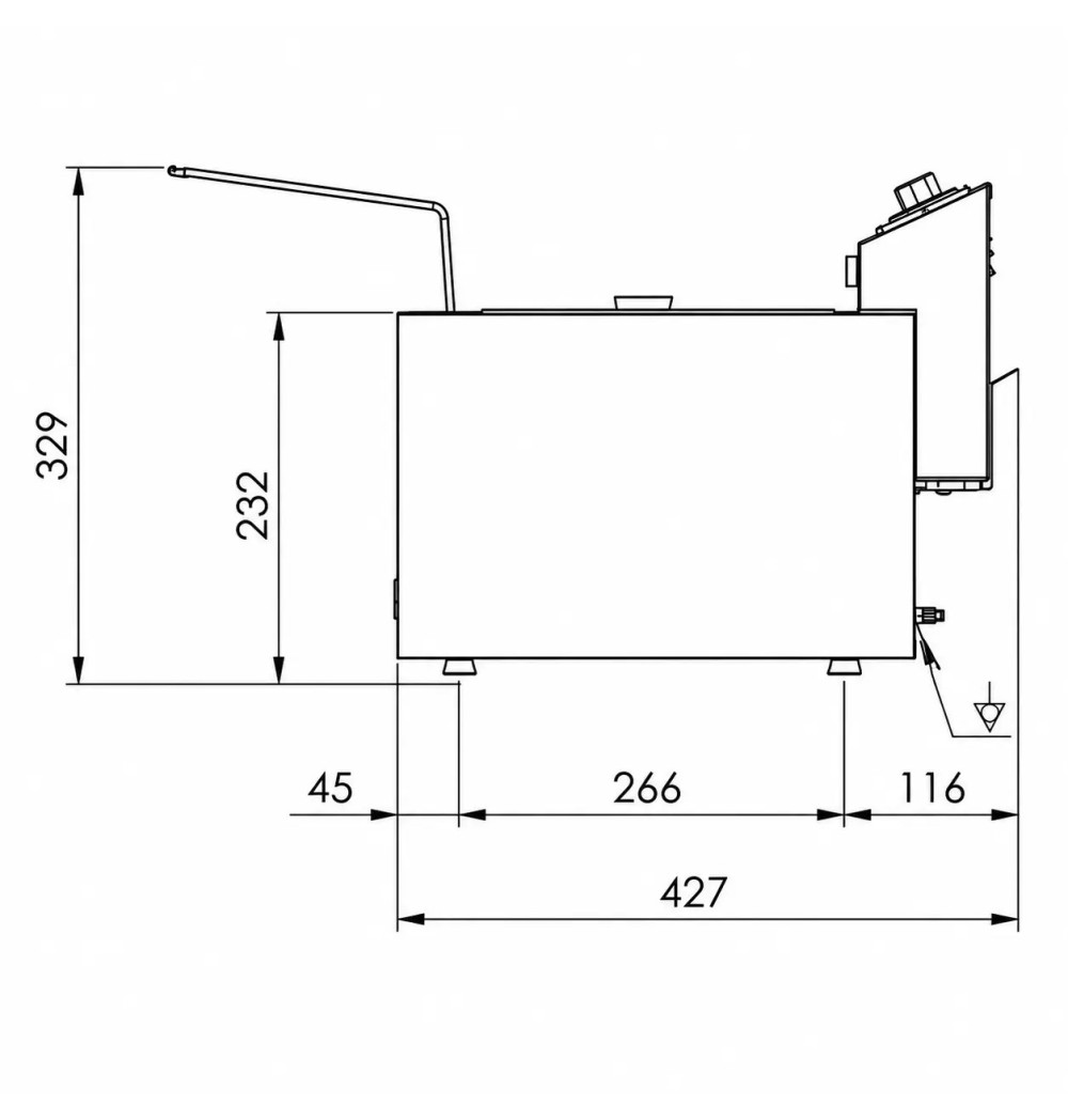 Freidora Eléctrica Doble 8+8L Trifásica HR Fainca FD8L8LTRIFS | Serie 100