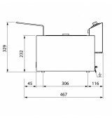 Freidora Eléctrica 10L HR Fainca FD10LS | Serie 100