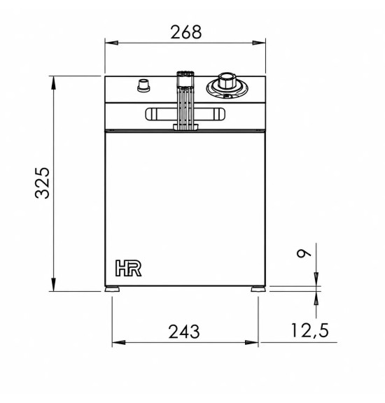 Freidora Eléctrica 10L HR Fainca FD10LS | Serie 100