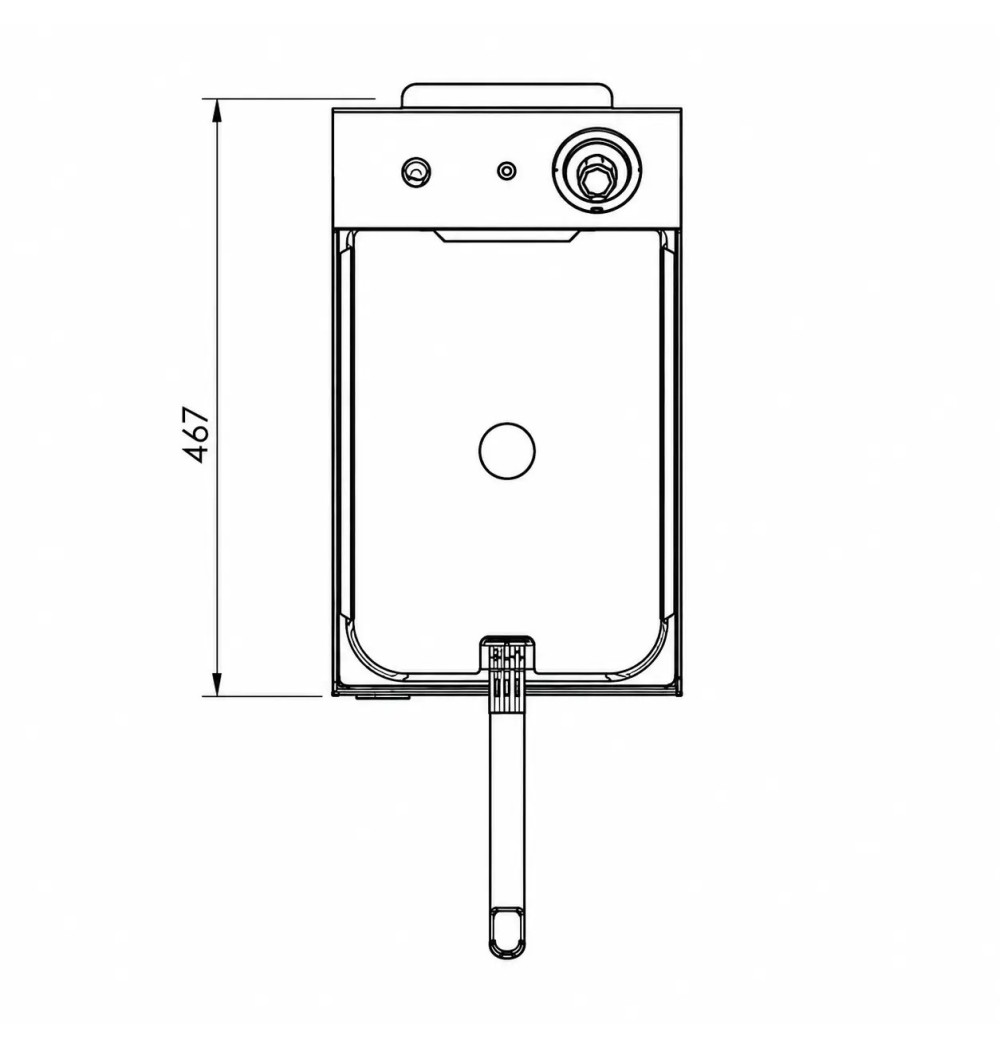 Freidora Eléctrica 10L HR Fainca FD10LS | Serie 100