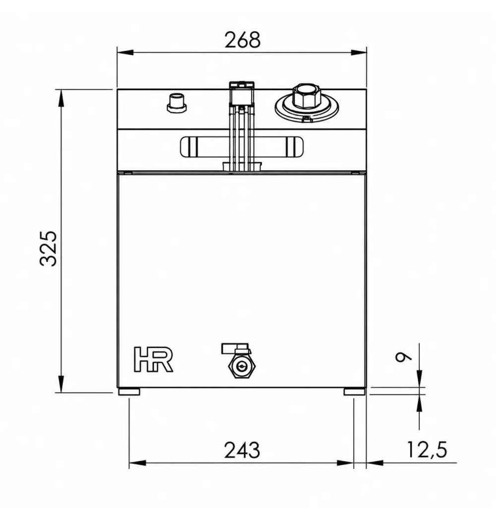 Freidora Eléctrica 10L con Grifo HR Fainca FD10LC | Serie 100