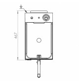Freidora Eléctrica Alto Rendimiento 10L con Grifo HR Fainca FD10LARC | Serie 100