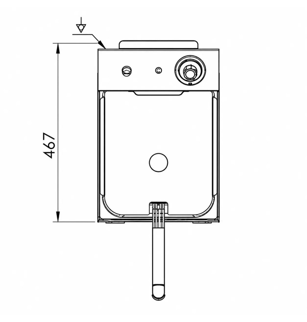 Freidora Eléctrica Trifásica 10L HR Fainca FD10LTRIFS | Serie 100