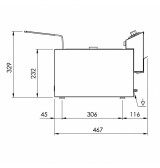 Freidora Eléctrica Trifásica 10L HR Fainca FD10LTRIFS | Serie 100