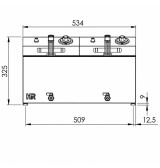 Freidora Eléctrica Doble 10+10L con Grifo HR Fainca FD10L10LARC | Serie 100