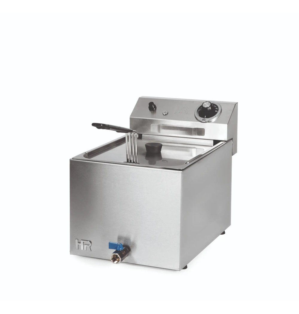 Freidora Eléctrica Trifásica 10L con Grifo HR Fainca FD10LTRIFC | Serie 100