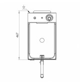 Freidora Eléctrica Trifásica 10L con Grifo HR Fainca FD10LTRIFC | Serie 100