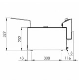 Freidora Eléctrica Doble Trifásica 10+10L HR Fainca FD10L10LTRIFS | Serie 100