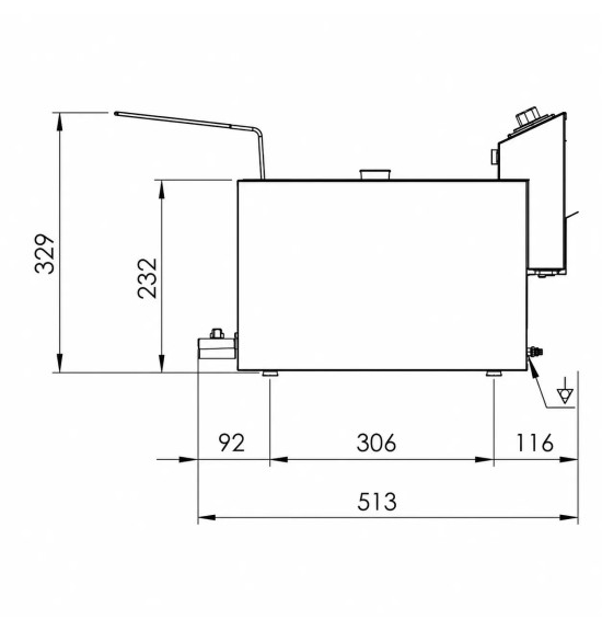 Freidora Eléctrica Doble Trifásica 10+10L con Grifo HR Fainca FD10L10LTRIFC | Serie 100