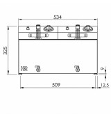 Freidora Eléctrica Doble Trifásica 10+10L con Grifo HR Fainca FD10L10LTRIFC | Serie 100