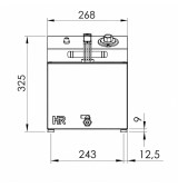 Freidora Eléctrica Trifásica con Grifo 10L 9 kW HR Fainca FD10LTRIF9C | Serie 100