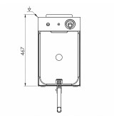 Freidora Eléctrica Trifásica con Grifo 10L 9 kW HR Fainca FD10LTRIF9C | Serie 100