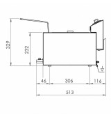 Freidora Eléctrica Trifásica con Grifo 10L 9 kW HR Fainca FD10LTRIF9C | Serie 100