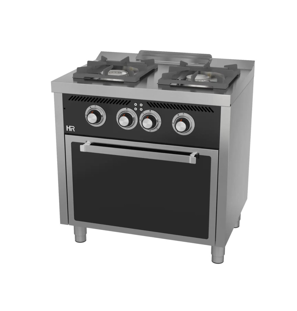 Cocina Gas 2 Fuegos con Horno Eléctrico HR Fainca C2F600HE Serie 600
