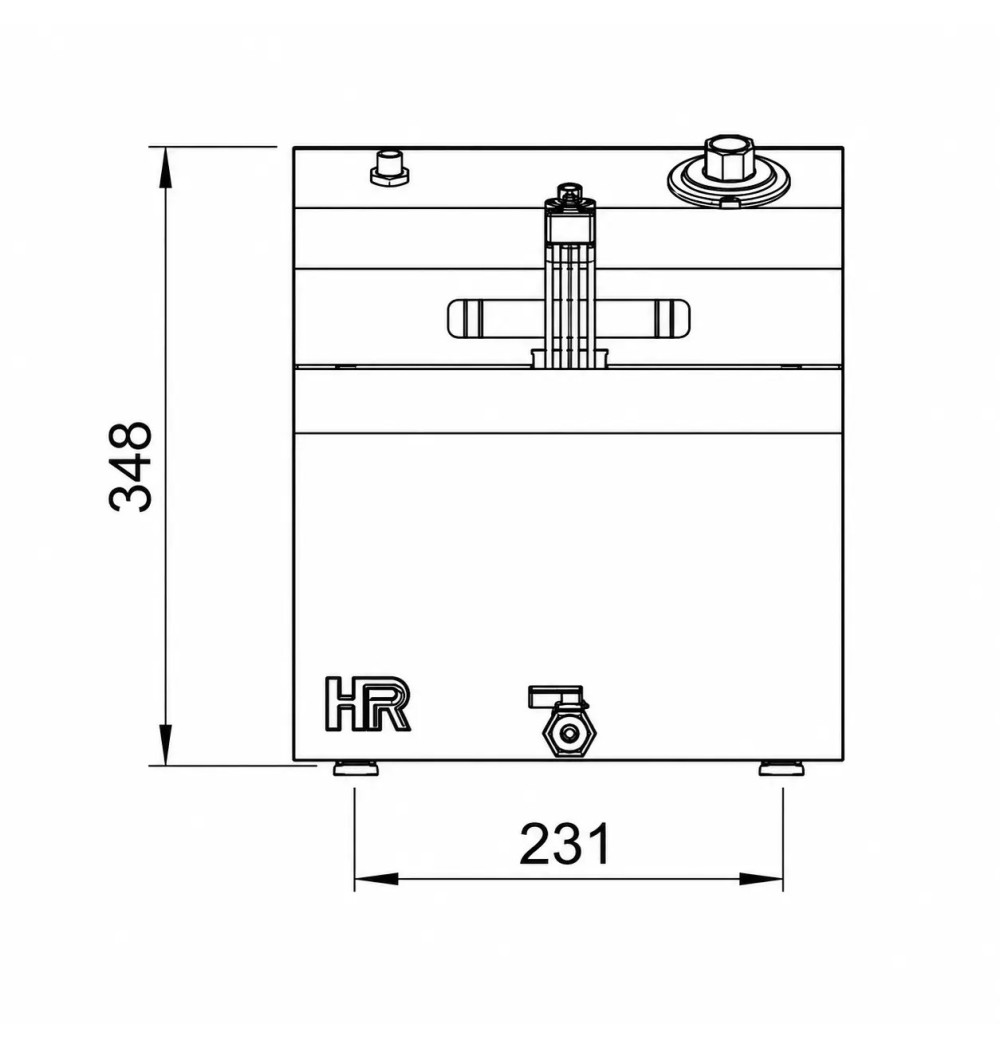 Freidora Eléctrica 8L HR Fainca FD8L300 | Serie 500