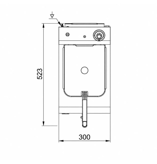 Freidora Eléctrica 8L HR Fainca FD8L300 | Serie 500