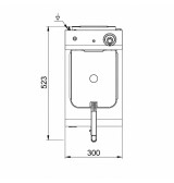 Freidora Eléctrica 8L HR Fainca FD8L300 | Serie 500