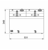 Freidora Eléctrica Doble 8+8L HR Fainca FD8L8L600 | Serie 500