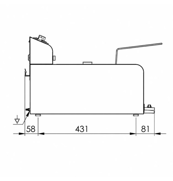Freidora Eléctrica Doble 8+8L HR Fainca FD8L8L600 | Serie 500