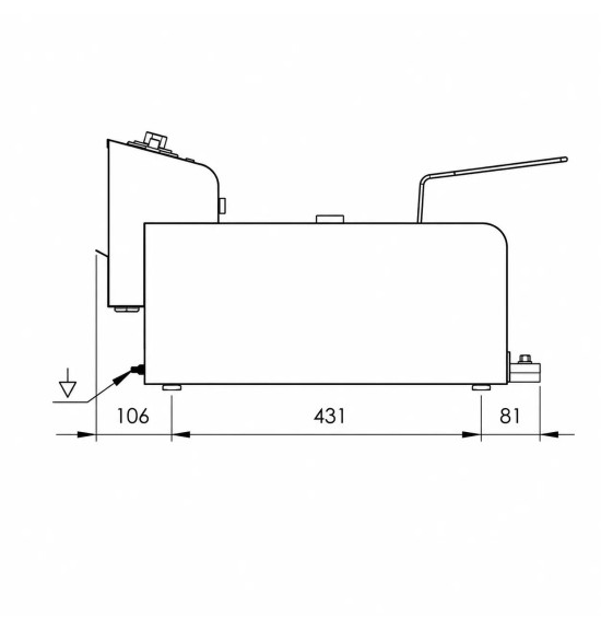 Freidora Eléctrica 8L HR Fainca FD8LAR300 | Serie 500