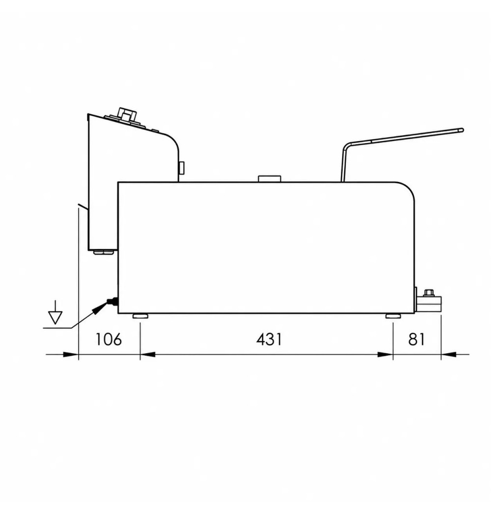 Freidora Eléctrica 8L HR Fainca FD8LAR300 | Serie 500