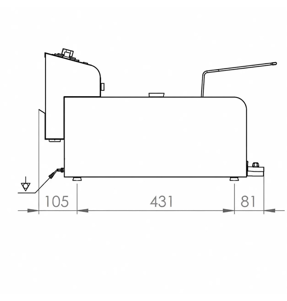 Freidora Eléctrica Doble 8+8L HR Fainca FD8L8LAR600 | Serie 500