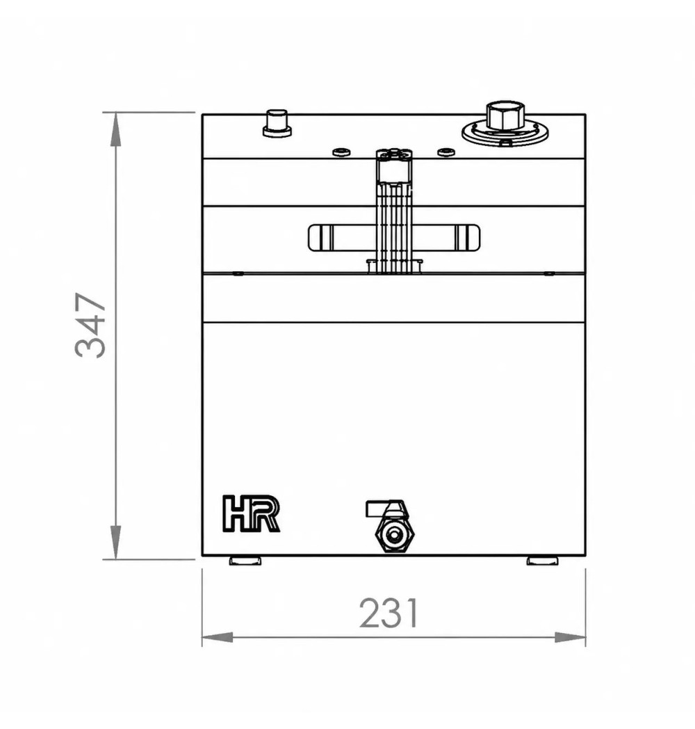 Freidora Eléctrica 8L HR Fainca FD8LTRIF300 Serie 500 | 6 kW Trifásica