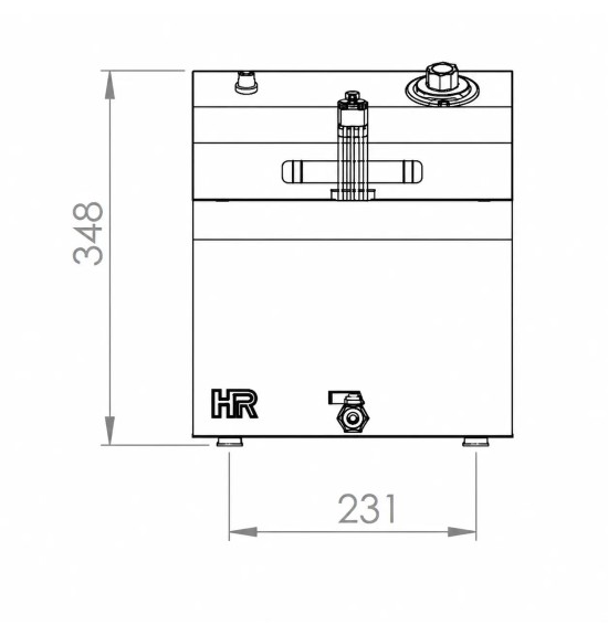 Freidora Eléctrica 10L HR Fainca FD10L300 Serie 500 | Profesional
