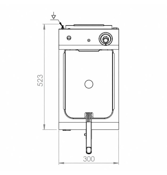 Freidora Eléctrica 10L HR Fainca FD10L300 Serie 500 | Profesional