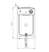 Freidora Eléctrica 10L HR Fainca FD10L300 Serie 500 | Profesional