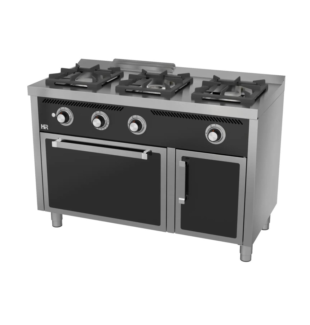 Cocina Gas 3 Fuegos con Horno HR Fainca C3F600H Serie 600