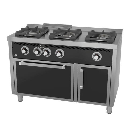 Cocina Gas 3 Fuegos con Horno Eléctrico HR Fainca C3F600HE Serie 600
