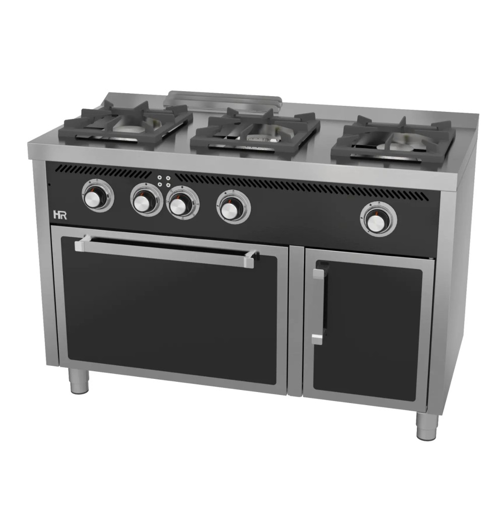 Cocina Gas 3 Fuegos con Horno Eléctrico HR Fainca C3F600HE Serie 600