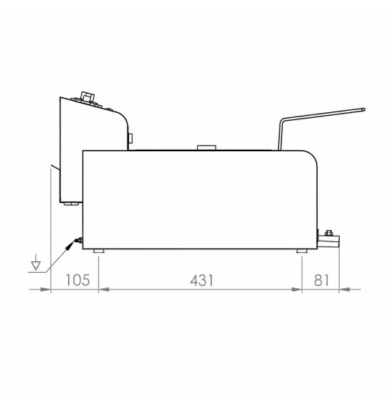 Freidora Eléctrica 10L HR Fainca FD10LAR300 Serie 500