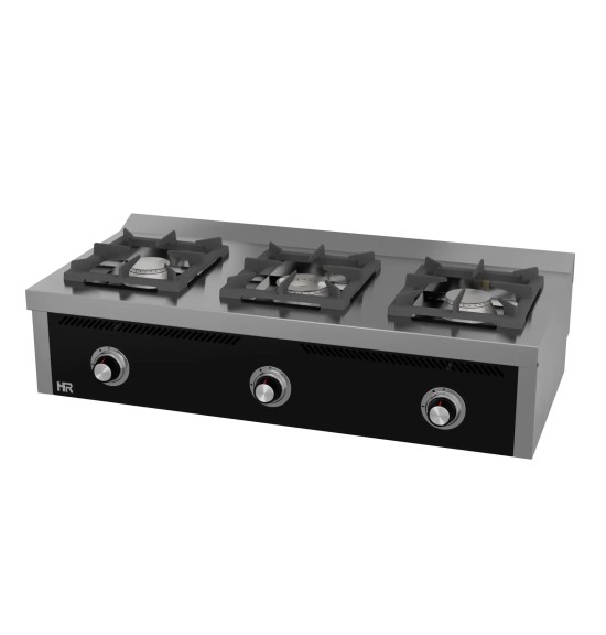 Cocina a Gas 3 Fuegos HR Fainca C3F600S Serie 600 Profesional