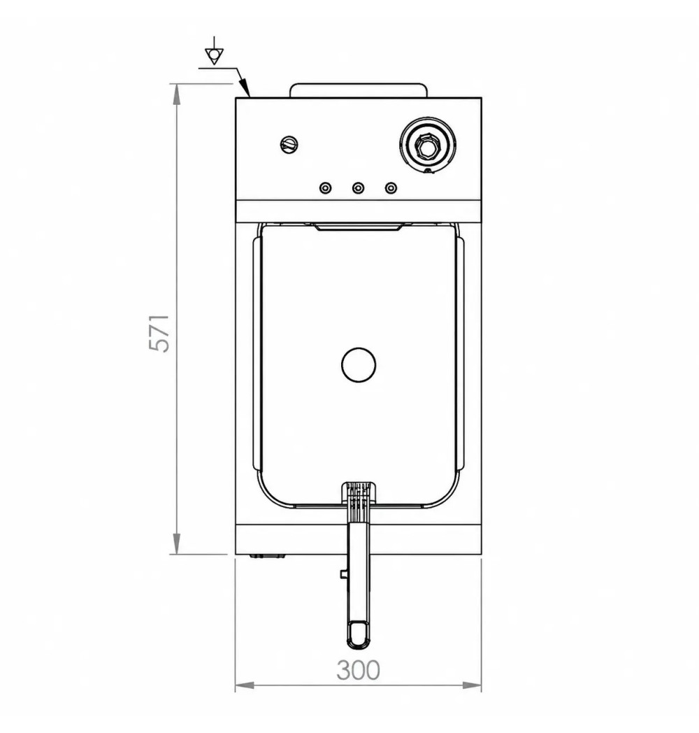 Freidora Eléctrica 10L HR Fainca FD10LAR300 Serie 500
