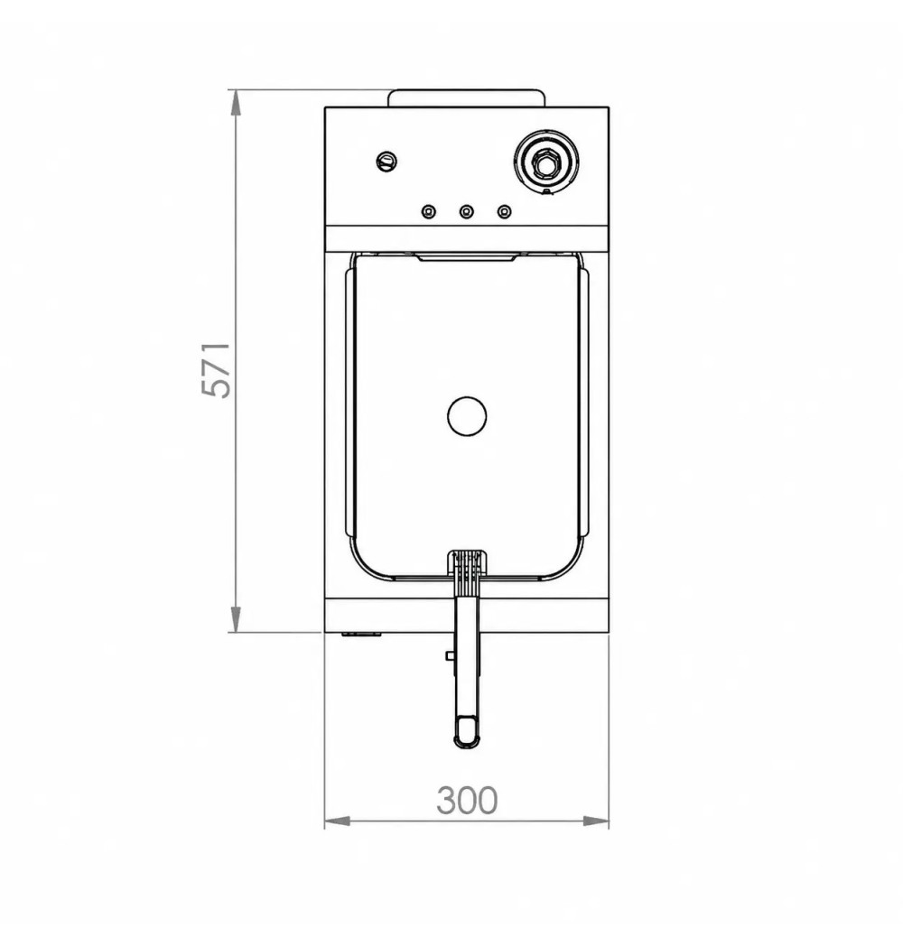 Freidora Eléctrica Trifásica 10L HR Fainca FD10LTRIF300 Serie 100