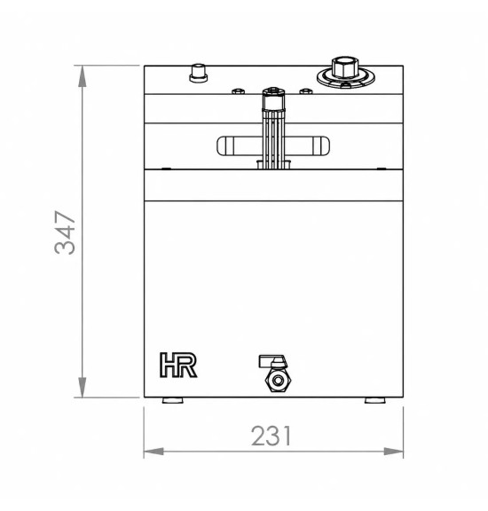 Freidora Eléctrica Trifásica 10L HR Fainca FD10LTRIF300 Serie 100