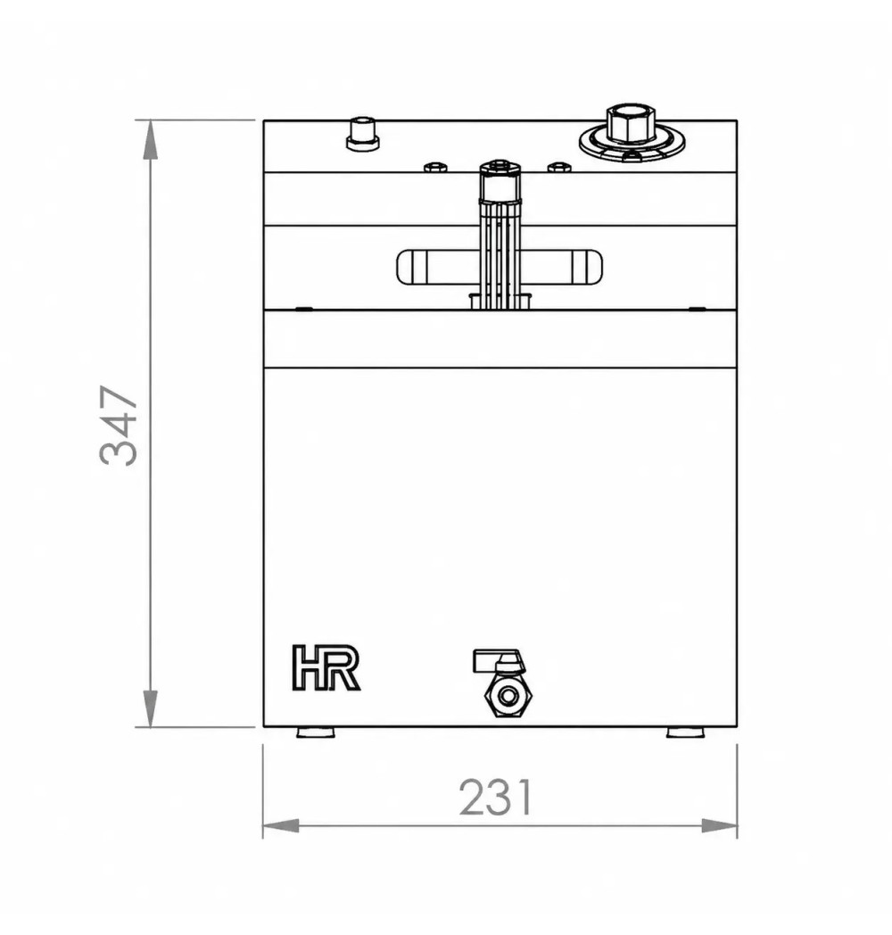 Freidora Eléctrica Trifásica 10L HR Fainca FD10LTRIF300 Serie 100
