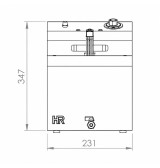 Freidora Eléctrica Trifásica 10L HR Fainca FD10LTRIF300 Serie 100
