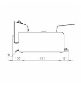 Freidora Eléctrica Trifásica 10L HR Fainca FD10LTRIF300 Serie 100
