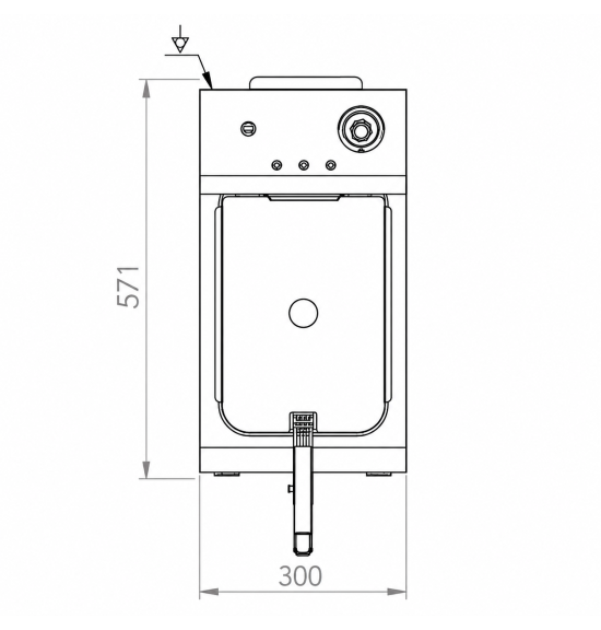 Freidora Eléctrica Trifásica 10L 9 kW HR Fainca FD10LTRIF9300