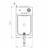 Freidora Eléctrica Trifásica 10L 9 kW HR Fainca FD10LTRIF9300