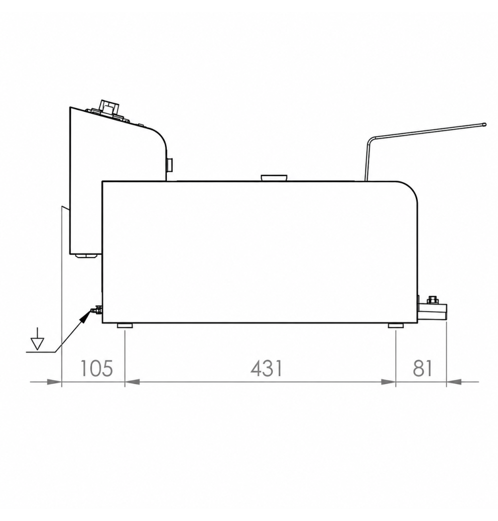 Freidora Eléctrica Trifásica 10L 9 kW HR Fainca FD10LTRIF9300