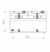 Freidora Eléctrica Doble Trifásica 20L 18 kW HR Fainca FD10L10LTRIF9600