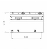 Freidora Eléctrica Doble 20L 8,4 kW HR Fainca FD20L600