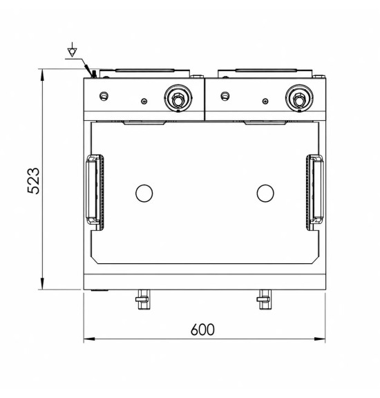 Freidora Eléctrica Doble 20L 8,4 kW HR Fainca FD20L600